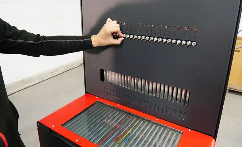 Description of a thread sorter operating cycle